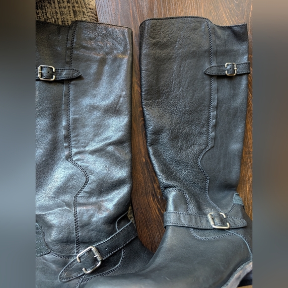 Liberty Black Black Leather Tall Side Zip Handmade Riding Boots - Picture 12 of 12